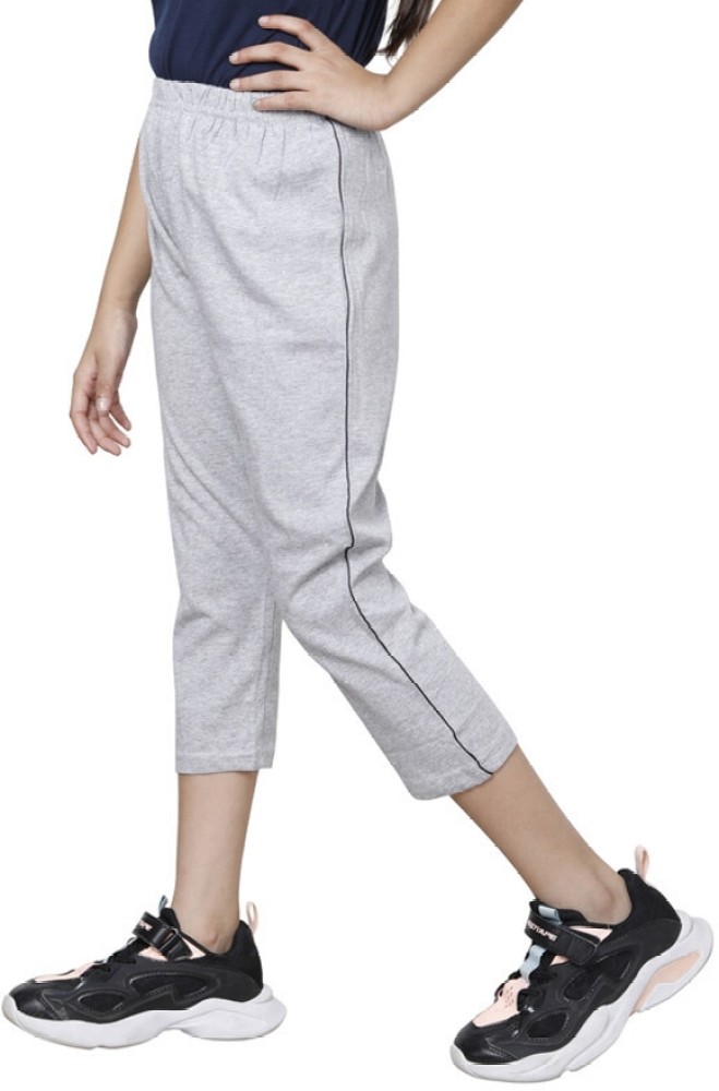 IndiWeaves Capri For Girls Casual Solid Pure Cotton Price in India