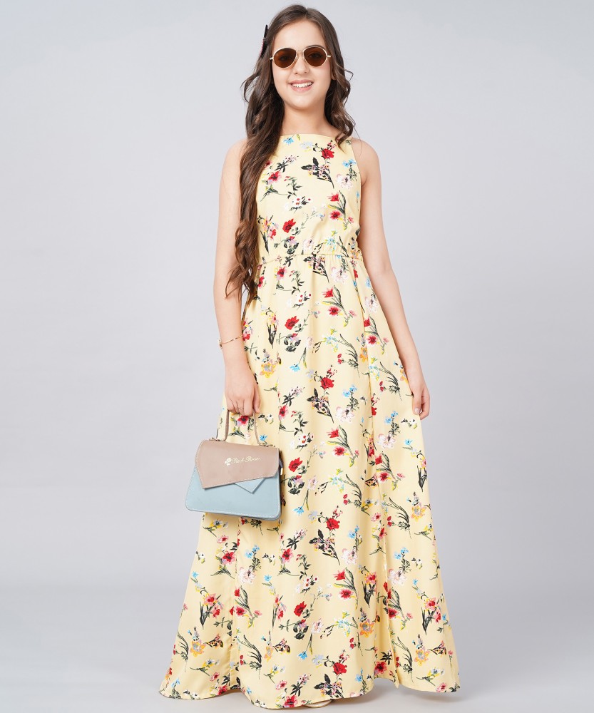 Aarya Designer Girls Maxi Full Length Casual Dress Price in India Buy Aarya Designer Girls Maxi Full Length Casual Dress online at Flipkart