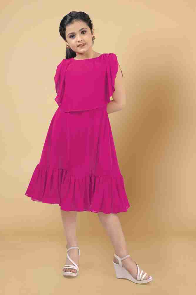 Fashion Dream Girls Calf Length Party Dress Price in India - Buy Fashion  Dream Girls Calf Length Party Dress online at