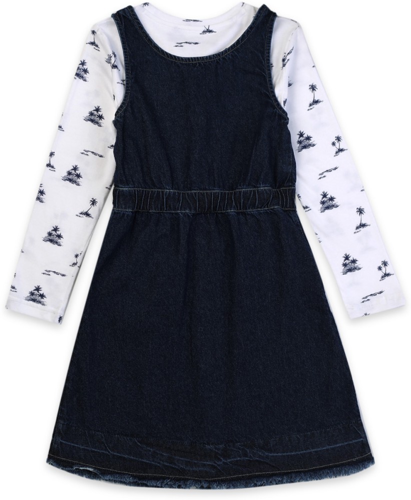 GINI JONY Baby Girls Below Knee Casual Dress Price in India