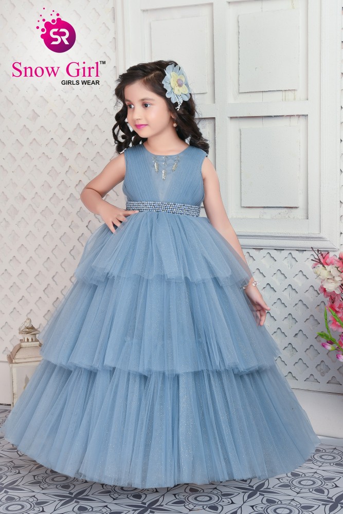 Buy Lilac Ruffle Gown Online