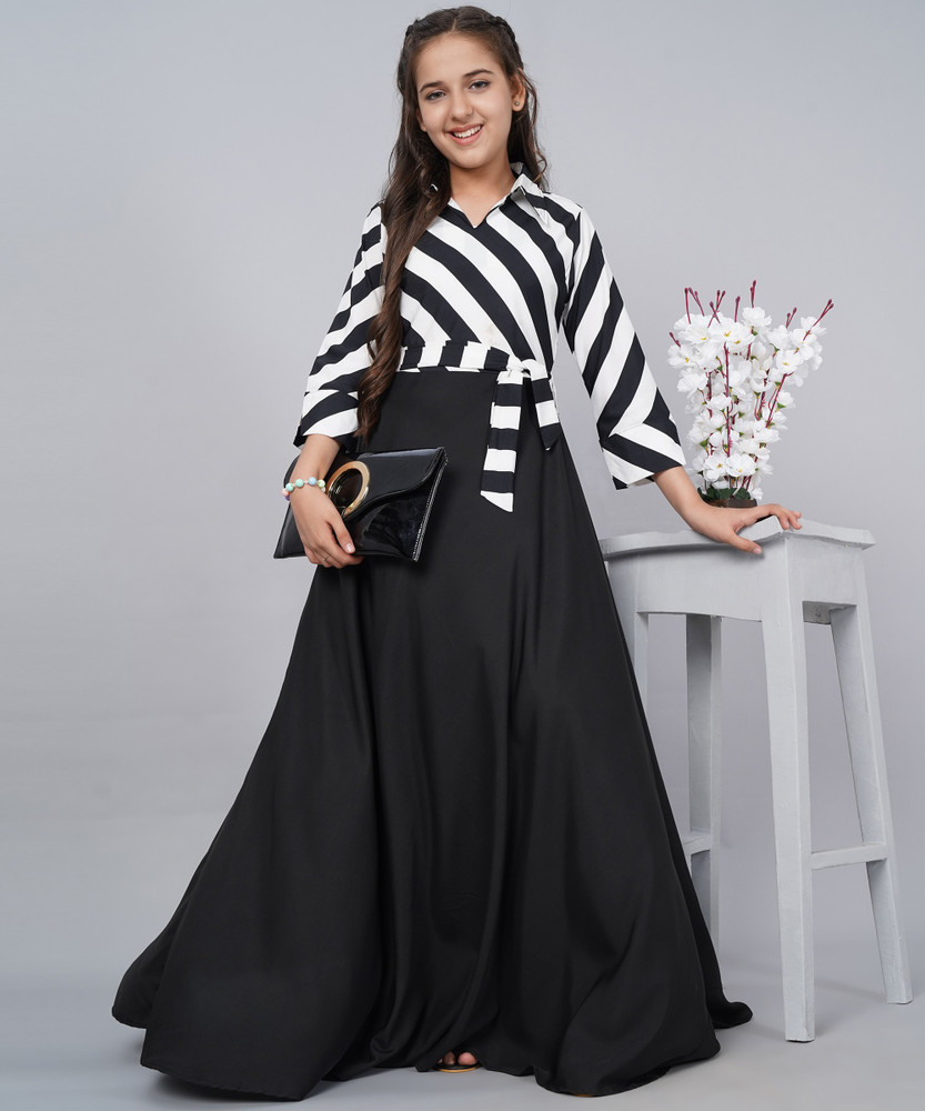 Aarya Designer Girls Maxi Full Length Party Dress Price in India