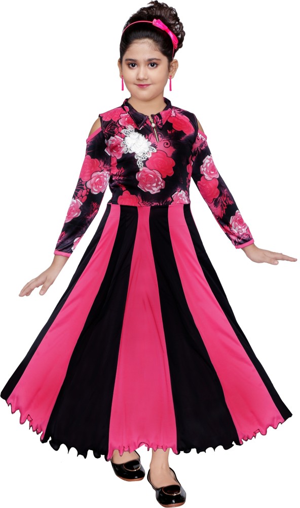 ACOUSTIVE Women Gown Pink Dress  Buy ACOUSTIVE Women Gown Pink Dress  Online at Best Prices in India  Flipkartcom