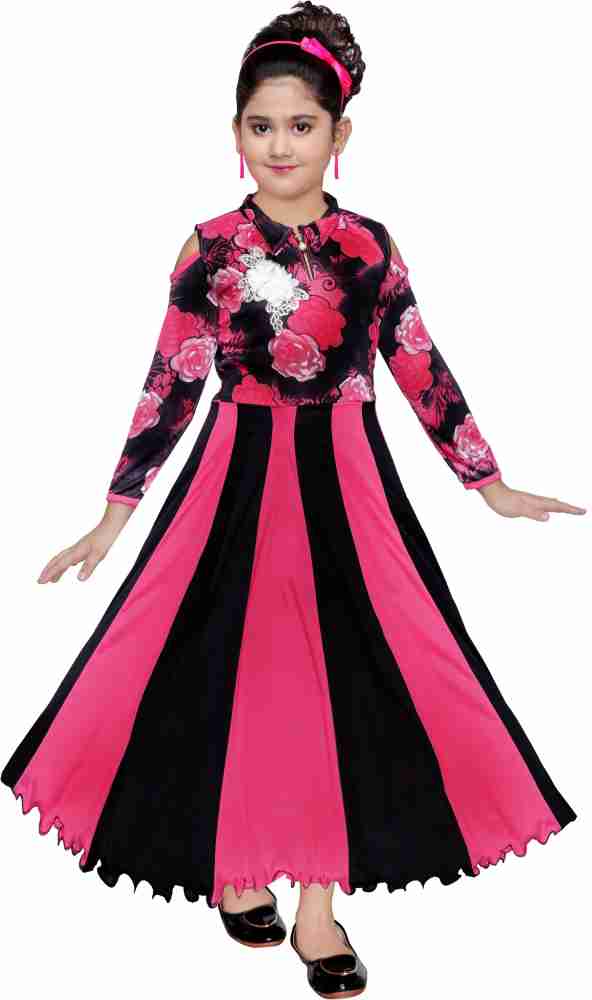 Kaarigari Girls Maxi/Full Length Party Dress Price In India - Buy Kaarigari  Girls Maxi/Full Length Party Dress Online At Flipkart.Com