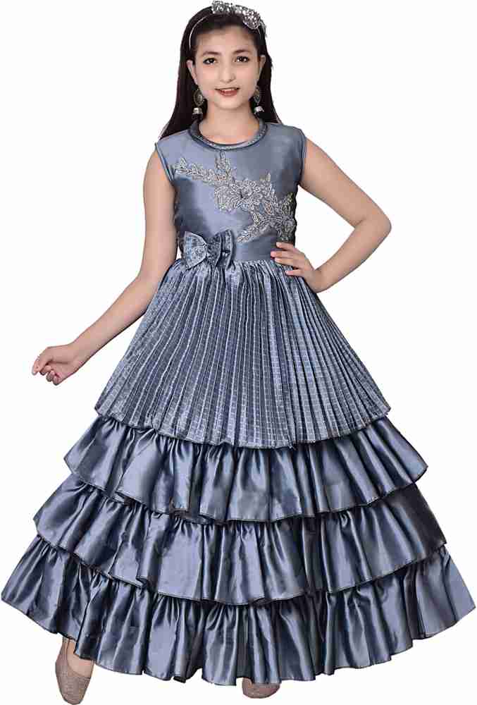 Q.T.R. GARMENTS Girls Maxi Full Length Party Dress Price in India