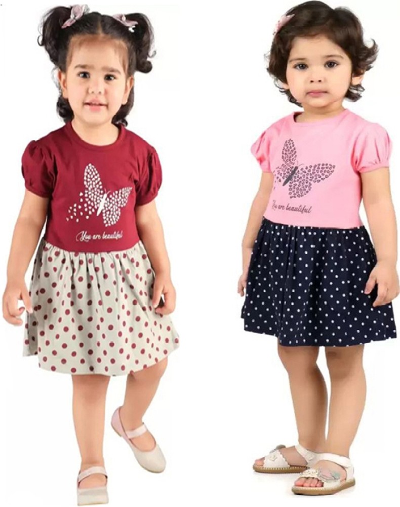 Cute N Tight Indi Baby Girls Midi Knee Length Casual Dress Price in India Buy Cute N Tight Indi Baby Girls Midi Knee Length Casual Dress online at Flipkart