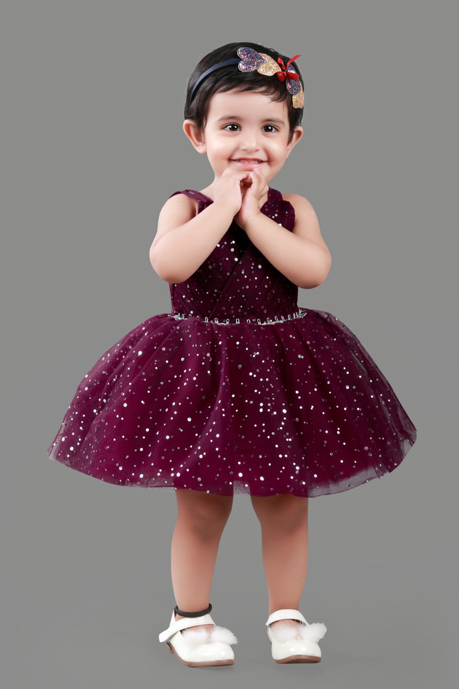 Baby sale dress maroon
