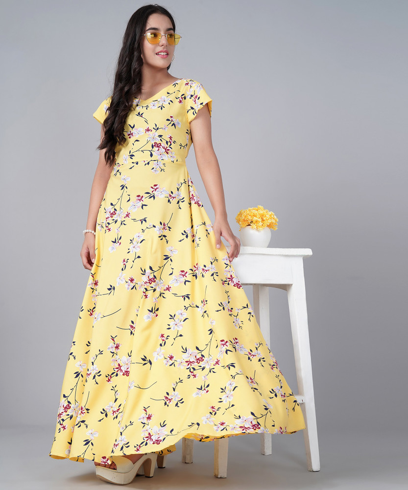 Long maxi dresses flipkart online