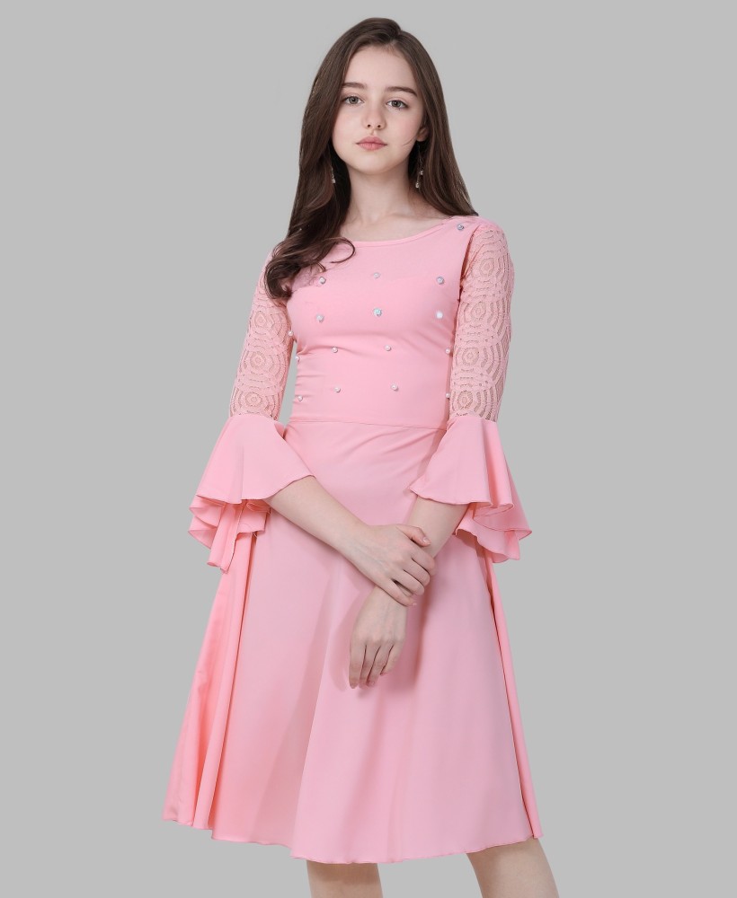 Sheetal Associates Girls Midi Knee Length Casual Dress Price in India Buy Sheetal Associates Girls Midi Knee Length Casual Dress online at Flipkart