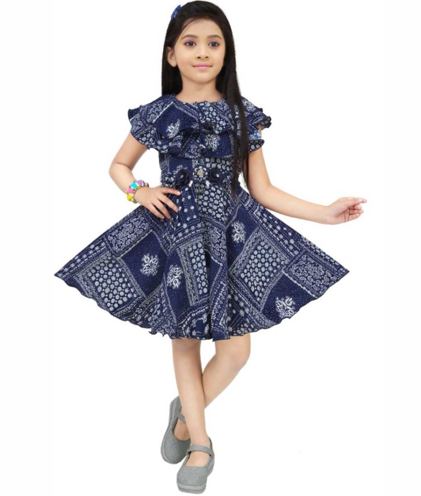 Afiah Fashion Indi Girls Midi Knee Length Casual Dress Price in India Buy Afiah Fashion Indi Girls Midi Knee Length Casual Dress online at Flipkart