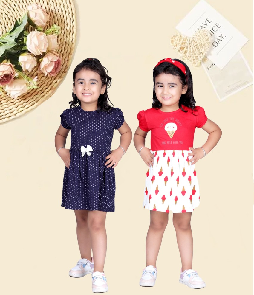 Billyball Baby Girls Midi Knee Length Casual Dress Price in India Buy Billyball Baby Girls Midi Knee Length Casual Dress online at Flipkart