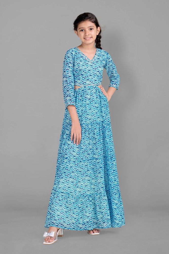 Fashion Dream Girls Maxi/Full Length Casual Dress Price in India - Buy  Fashion Dream Girls Maxi/Full Length Casual Dress online at Flipkart.com