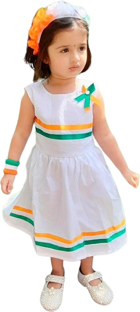 Tricolor dress deals for baby girl