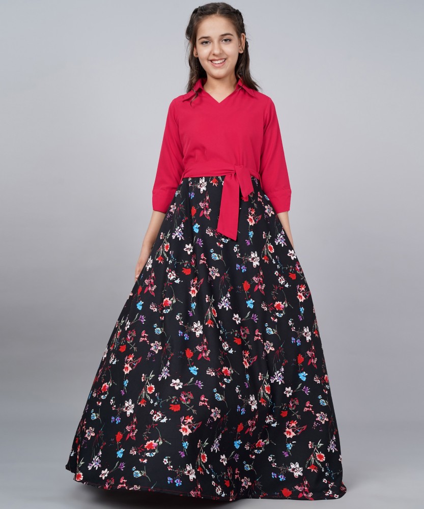 Aarya Designer Girls Maxi/Full Length Party Dress Price in India - Buy  Aarya Designer Girls Maxi/Full Length Party Dress online at Flipkart.com