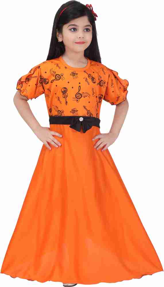 NEBRASKA Indi Girls Maxi Full Length Casual Dress Price in India