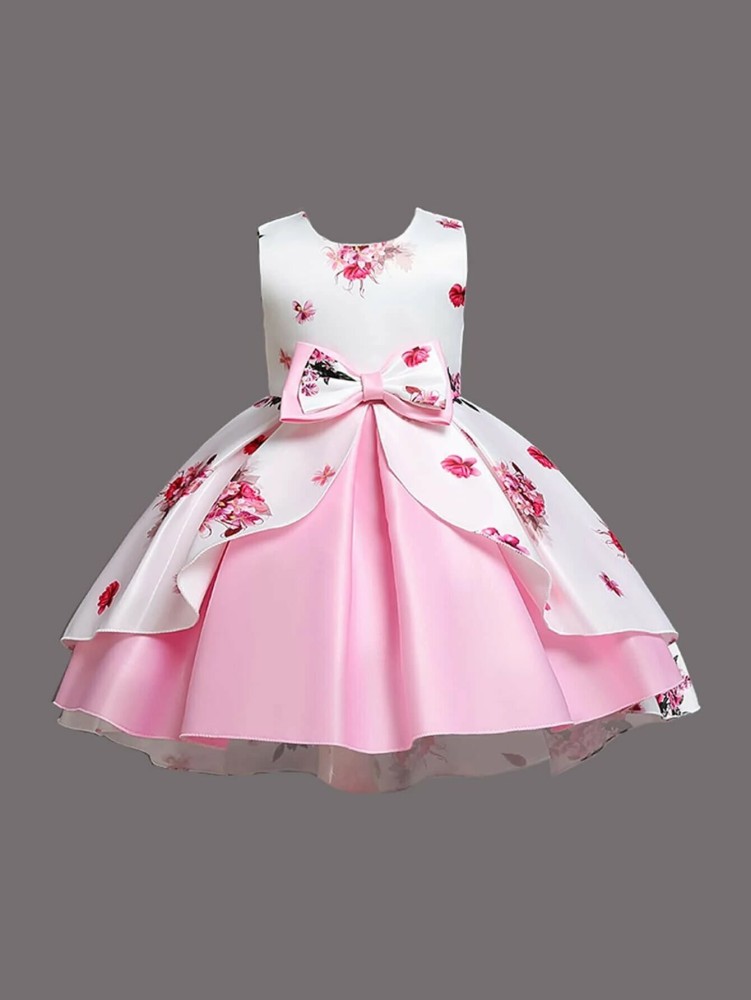 Kids Little-Big Girls Tulle Party Flower Girl Dress Sleeveless Birthday  Dresses for Girls，6-16t,Pink,12-13 Years