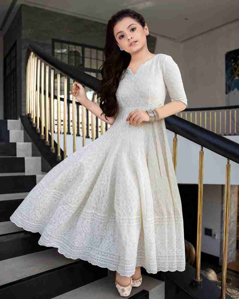 tabrez Indi Girls Maxi/Full Length Festive/Wedding Dress Price in