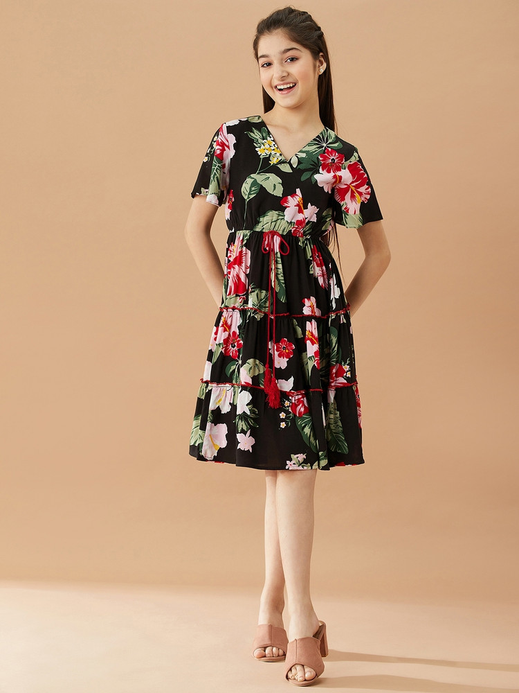 Pspeaches Indi Girls Midi Knee Length Casual Dress Price in India Buy Pspeaches Indi Girls Midi Knee Length Casual Dress online at Flipkart