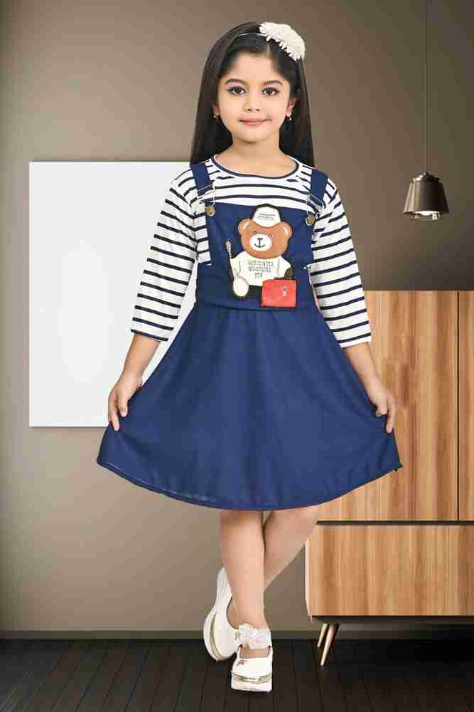 GLAMOUR WORLD GARMENTS Girls Midi Knee Length Casual Dress Price