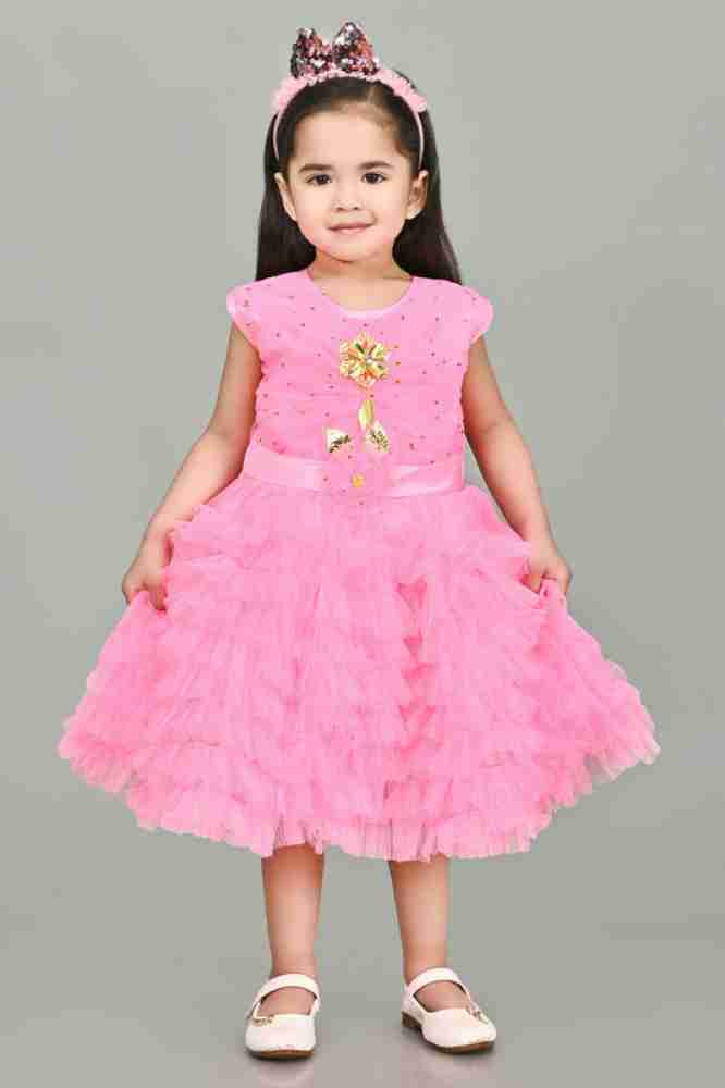 Pink color frocks for clearance baby girl