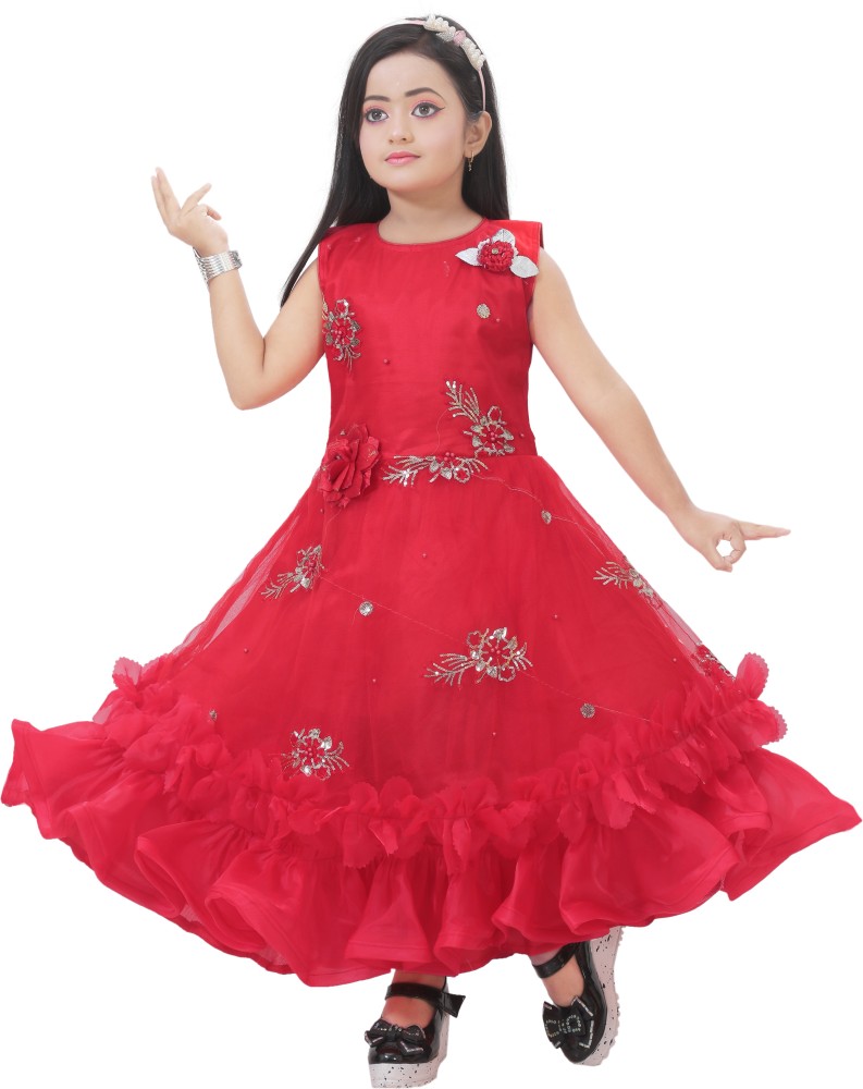 DS DRESSES Girls Maxi/Full Length Party Dress Price in India - Buy DS DRESSES  Girls Maxi/Full Length Party Dress online at Flipkart.com