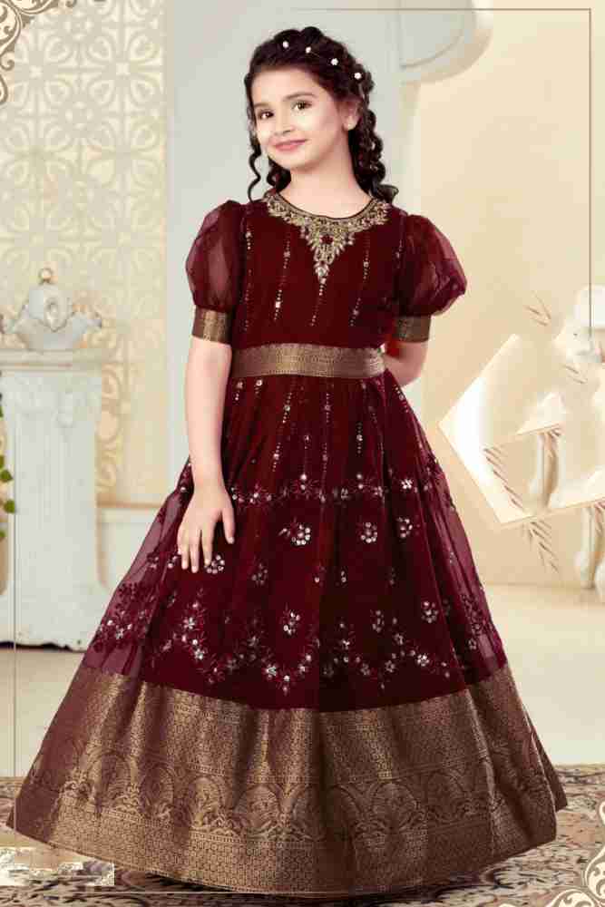 UFB Girls Maxi Full Length Festive Wedding Dress Price in India Buy UFB Girls Maxi Full Length Festive Wedding Dress online at Flipkart