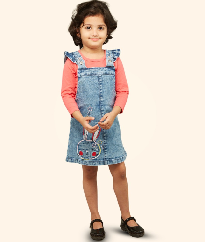 Zalio Dungaree For Baby Girls Casual Embroidered Denim Price in India Buy Zalio Dungaree For Baby Girls Casual Embroidered Denim online at Flipkart