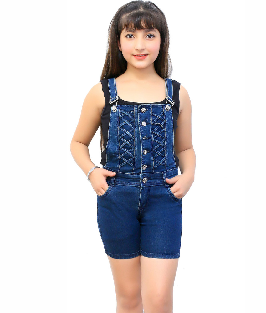 OXY FAB Dungaree For Girls Casual Solid Denim Price in India Buy OXY FAB Dungaree For Girls Casual Solid Denim online at Flipkart