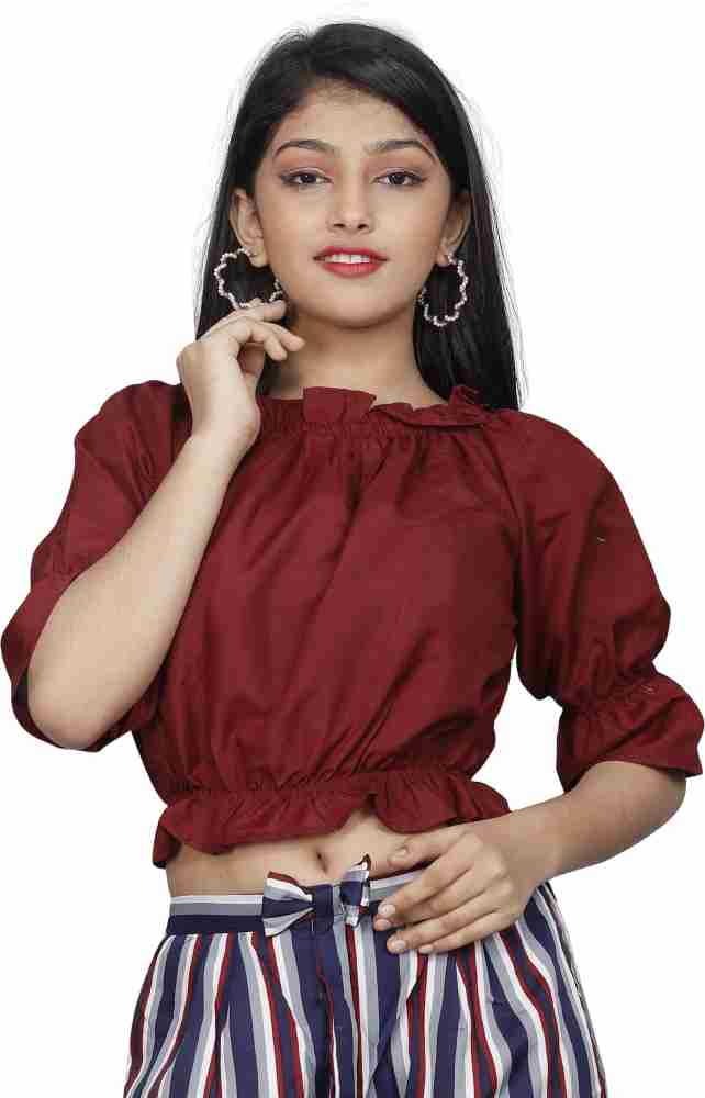 Crop top hotsell for girls flipkart