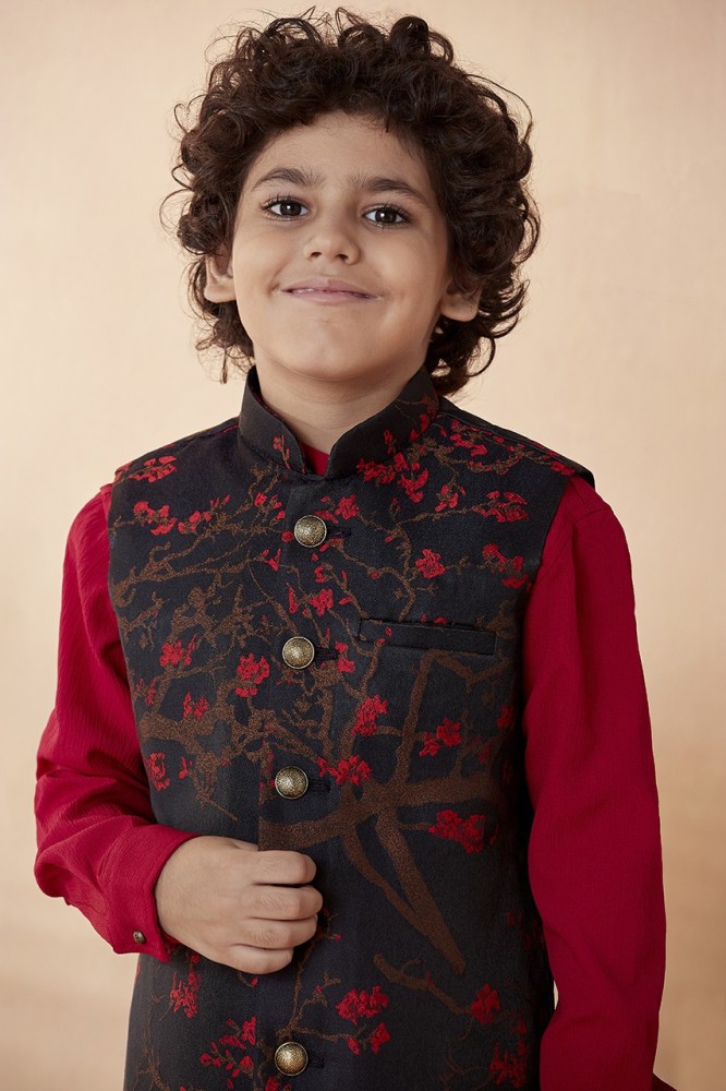 MANYAVAR Boys Festive Party Kurta Waistcoat and Pyjama Set Price in India Buy MANYAVAR Boys Festive Party Kurta Waistcoat and Pyjama Set online at Flipkart