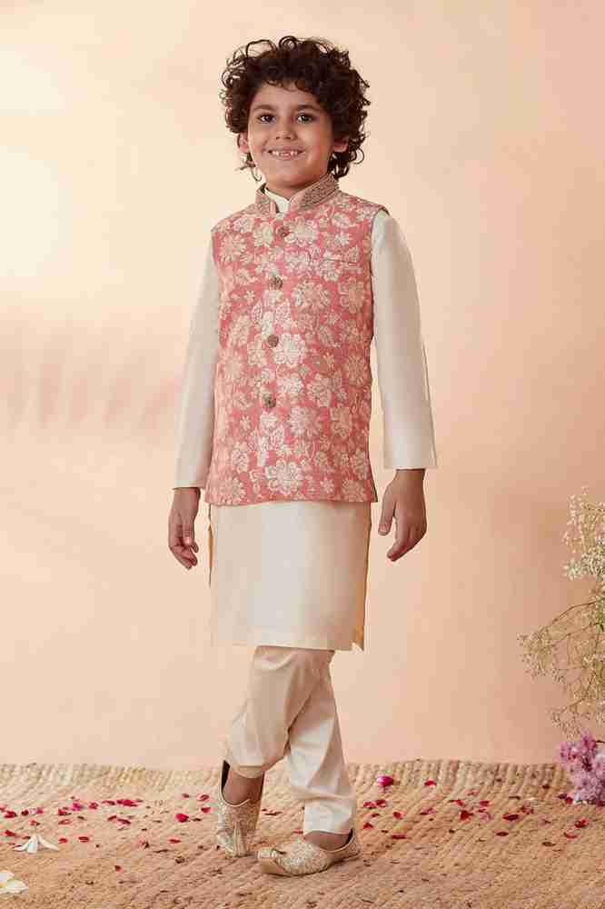 MANYAVAR Boys Festive Party Kurta Waistcoat and Pyjama Set Price in India Buy MANYAVAR Boys Festive Party Kurta Waistcoat and Pyjama Set online at Flipkart