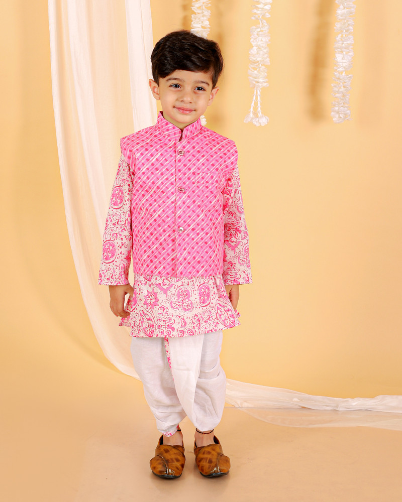 The Mom Store Baby Boys Festive Party Dhoti Kurta Set Price in