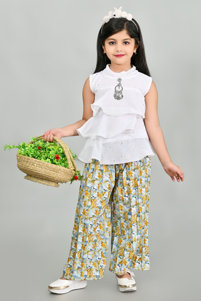 Small girl plazo suit shop