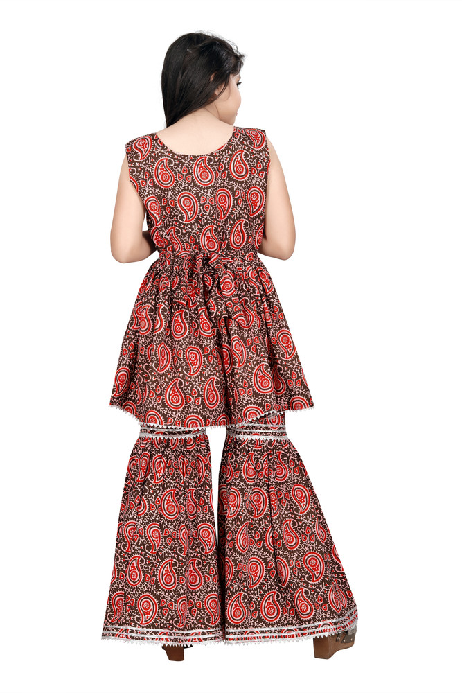 Short frock sale with sharara 2019