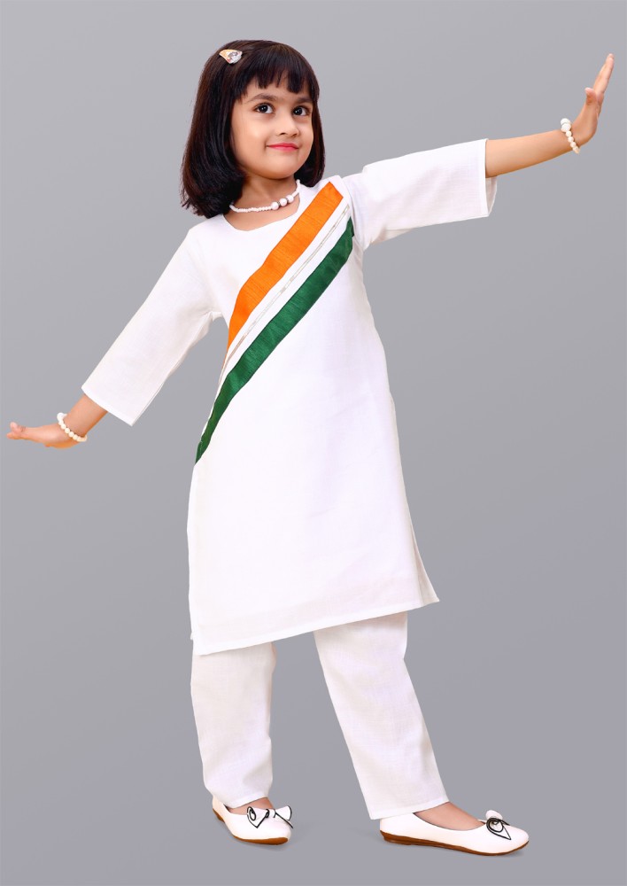 White kurta for 6 years girl sale