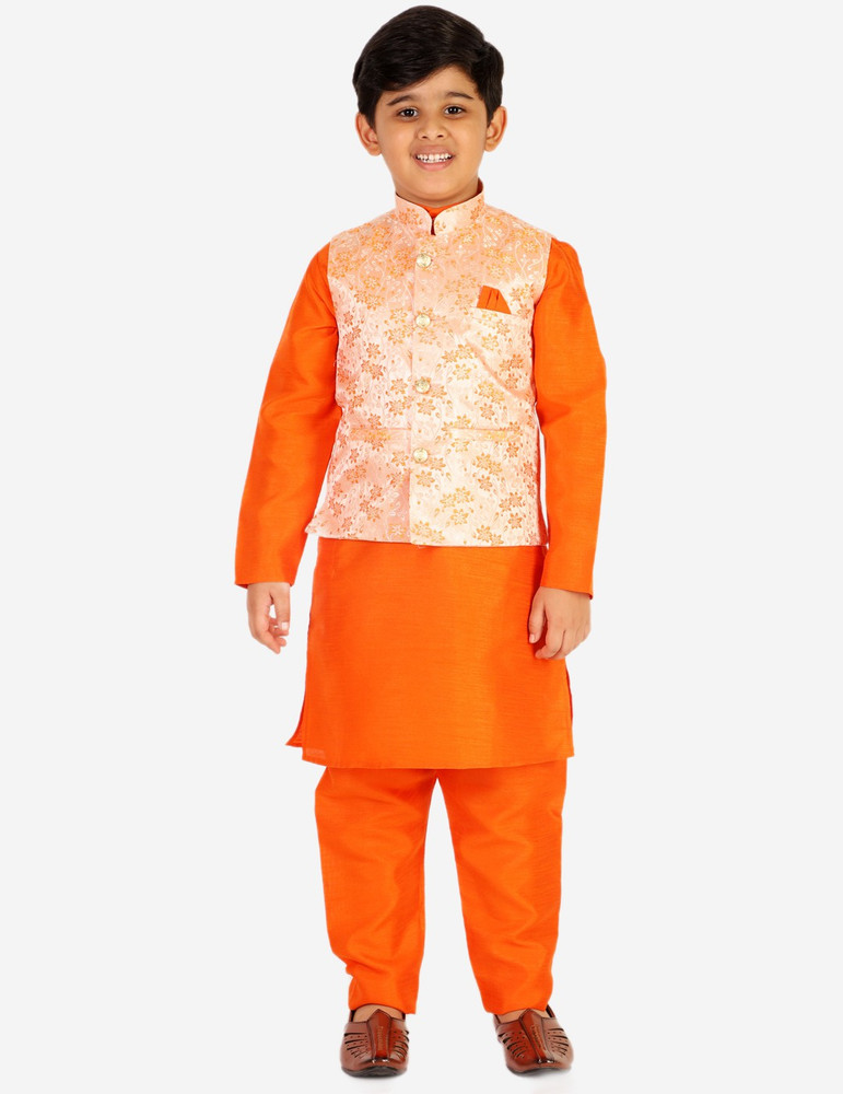 PRO ETHIC Boys Festive Party Kurta Waistcoat and Pyjama Set