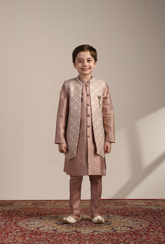 MANYAVAR Boys Festive Party Kurta Waistcoat and Pyjama Set Price in India Buy MANYAVAR Boys Festive Party Kurta Waistcoat and Pyjama Set online at Flipkart