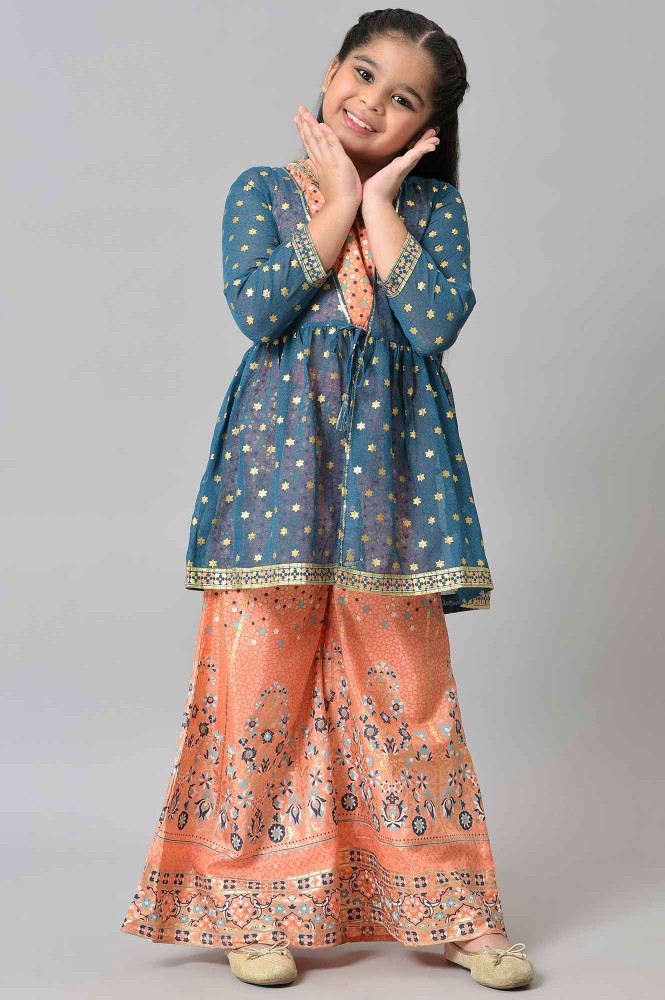 Aurelia Girls Casual Kurta and Palazzo Set Price in India Buy Aurelia Girls Casual Kurta and Palazzo Set online at Flipkart