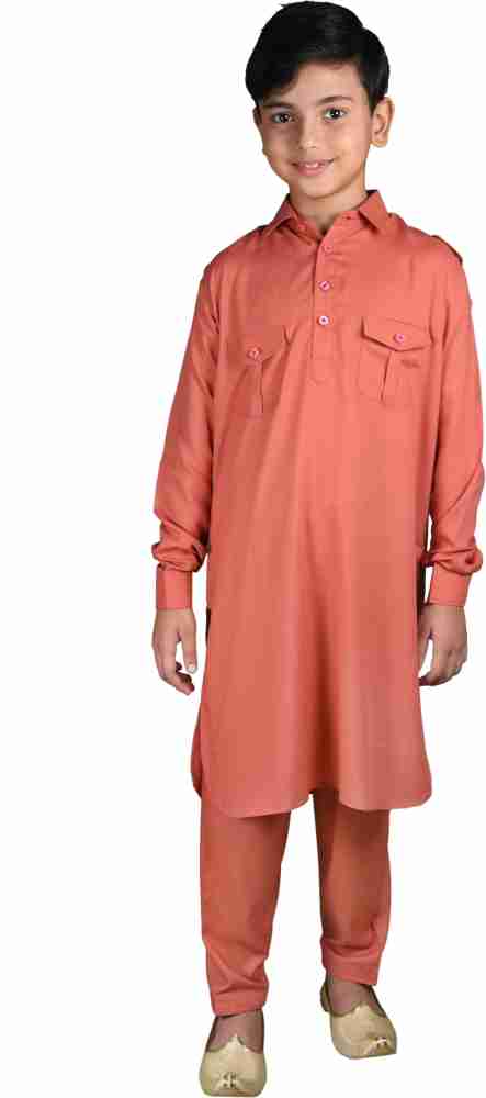 Bare Fangs Boys Festive Party Pathani Suit Set Price in India