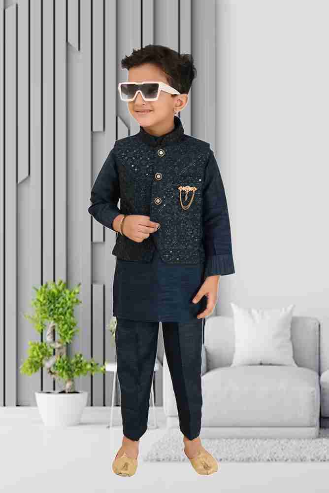 Kidswear Fabricators Boys Festive Party Waistcoat and Pyjama Set Price in India Buy Kidswear Fabricators Boys Festive Party Waistcoat and Pyjama Set online at Flipkart