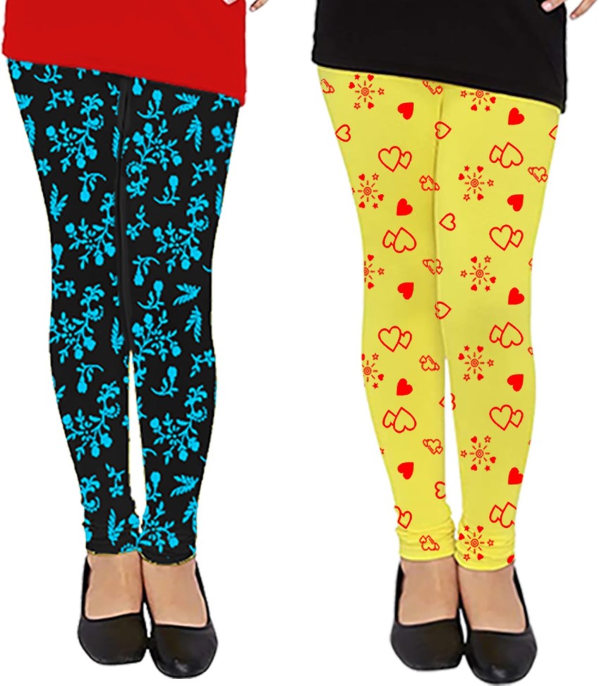 79% OFF on Fashionate World Legging For Girls(Multicolor Pack of 4) on  Flipkart