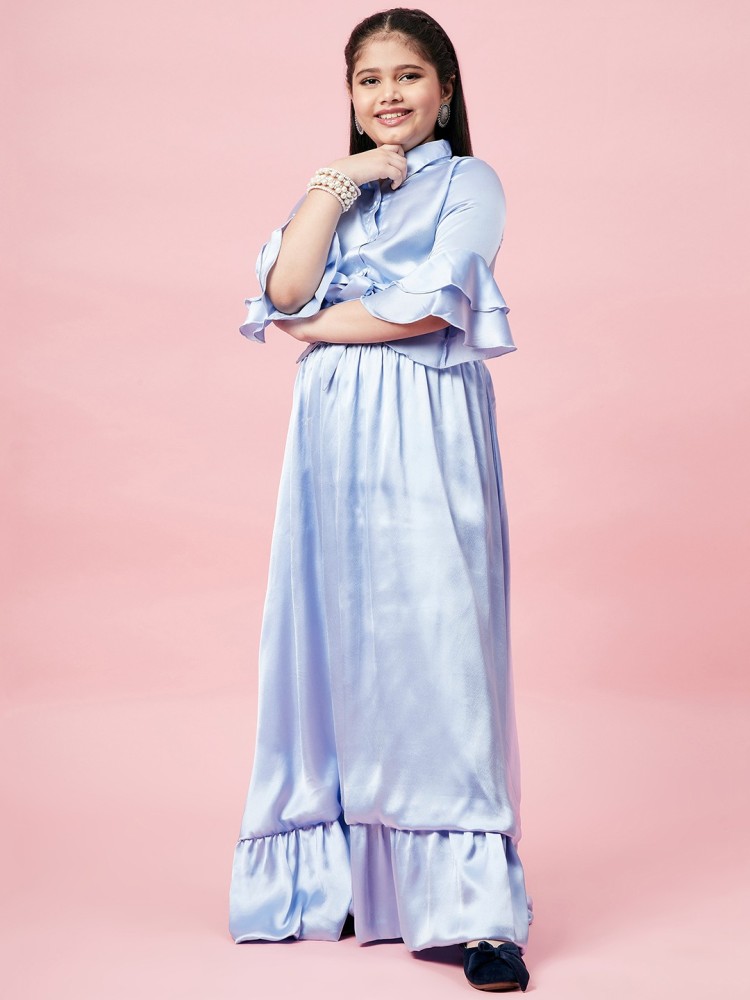 Zara Satin – Sky Blue