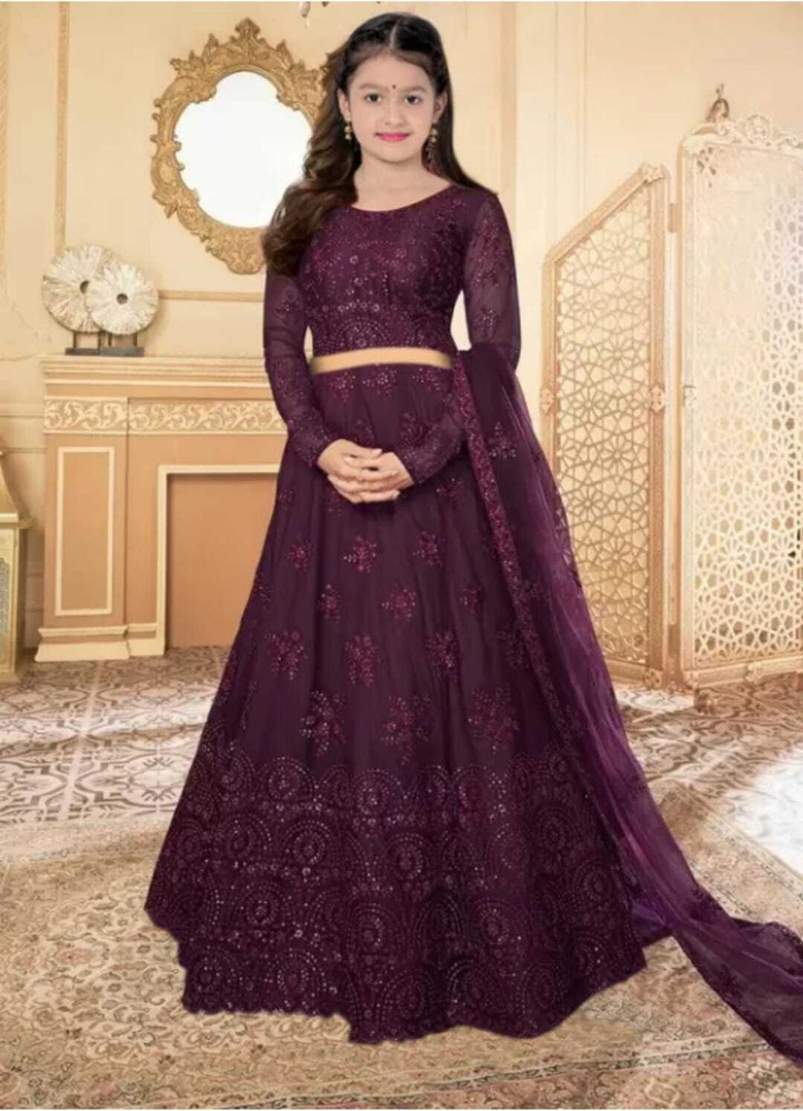 Clothes Shop Girls Lehenga Choli Ethnic Wear Solid Lehenga Choli and Dupatta Set Price in India Buy Clothes Shop Girls Lehenga Choli Ethnic Wear Solid Lehenga Choli and Dupatta Set online