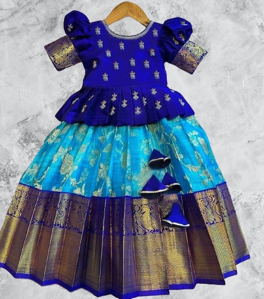 NIMBARKCREATION Indi Baby Girls Lehenga Choli Ethnic Wear Embroidered Lehenga Choli Price in India Buy NIMBARKCREATION Indi Baby Girls Lehenga Choli Ethnic Wear Embroidered Lehenga Choli online at Fli...