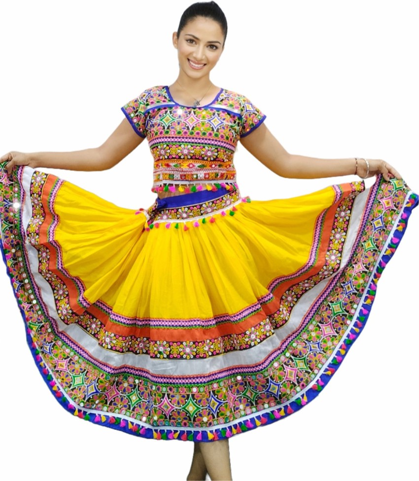 SHREE KRISHNA CREATION Girls Lehenga Choli Fusion Wear Embroidered