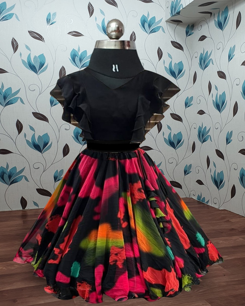 Q one store Girls Lehenga Choli Western Wear Party Wear Ethnic