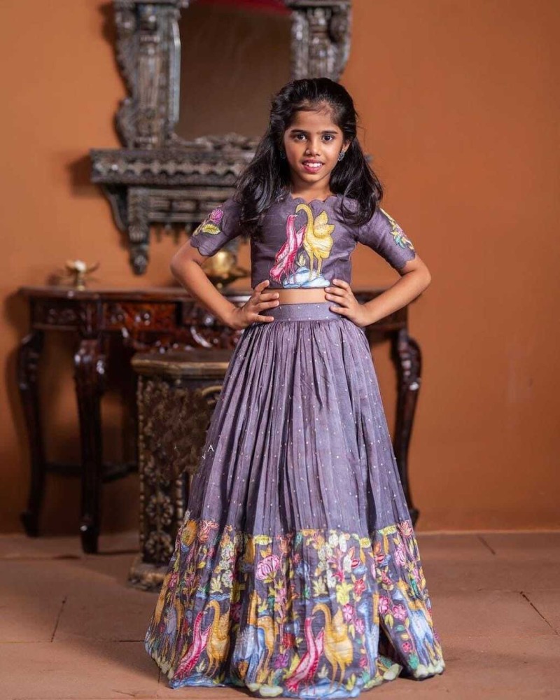 Dhavanit Girls Lehenga Choli Ethnic Wear Printed Lehenga Choli Price in India Buy Dhavanit Girls Lehenga Choli Ethnic Wear Printed Lehenga Choli online at Flipkart