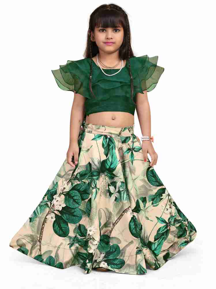 Crop top outlet lehenga for girl