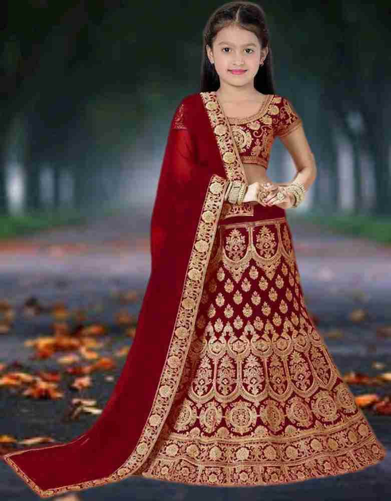 SHRESVA Girls Lehenga Choli Ethnic Wear Embroidered Lehenga Choli and Dupatta Set Price in India Buy SHRESVA Girls Lehenga Choli Ethnic Wear Embroidered Lehenga Choli and Dupatta Set online at Flipkar...