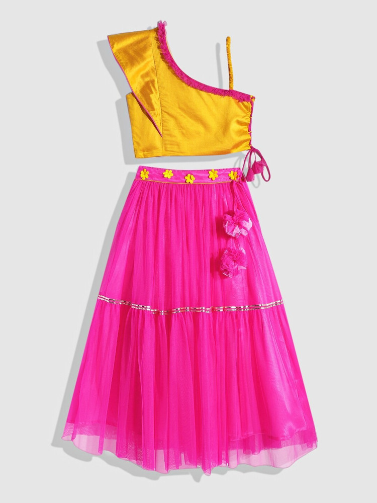 Yk Girls Lehenga Choli Ethnic Wear Self Design Lehenga Choli Price in India Buy Yk Girls Lehenga Choli Ethnic Wear Self Design Lehenga Choli online at Flipkart